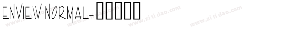 Enview Normal字体转换